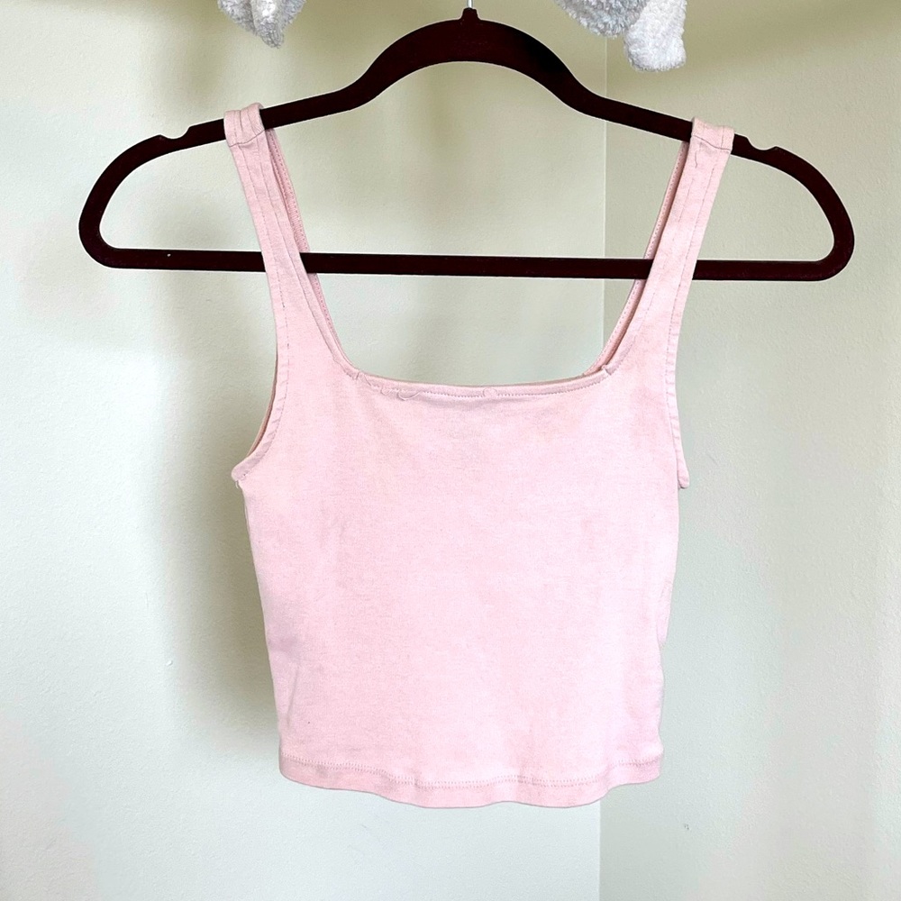 Pink crop top